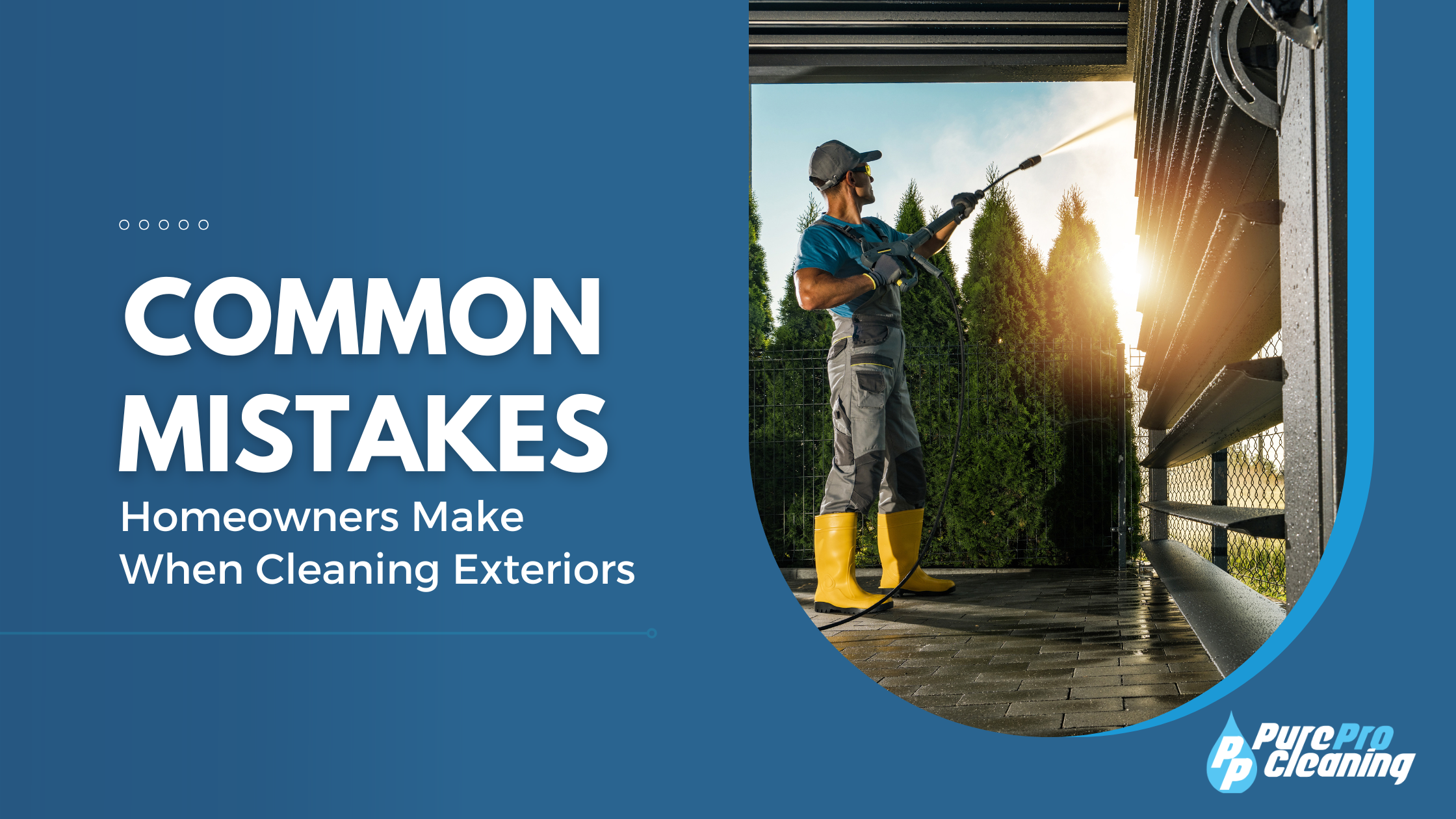 The most common mistakes homeowners make when cleaning the exteriors of their homes pose risks that far outweigh the benefits of DIY'ing it.